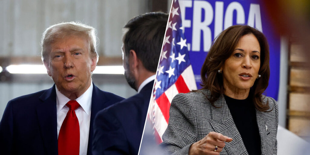 trump and harris Hold Final Rallies